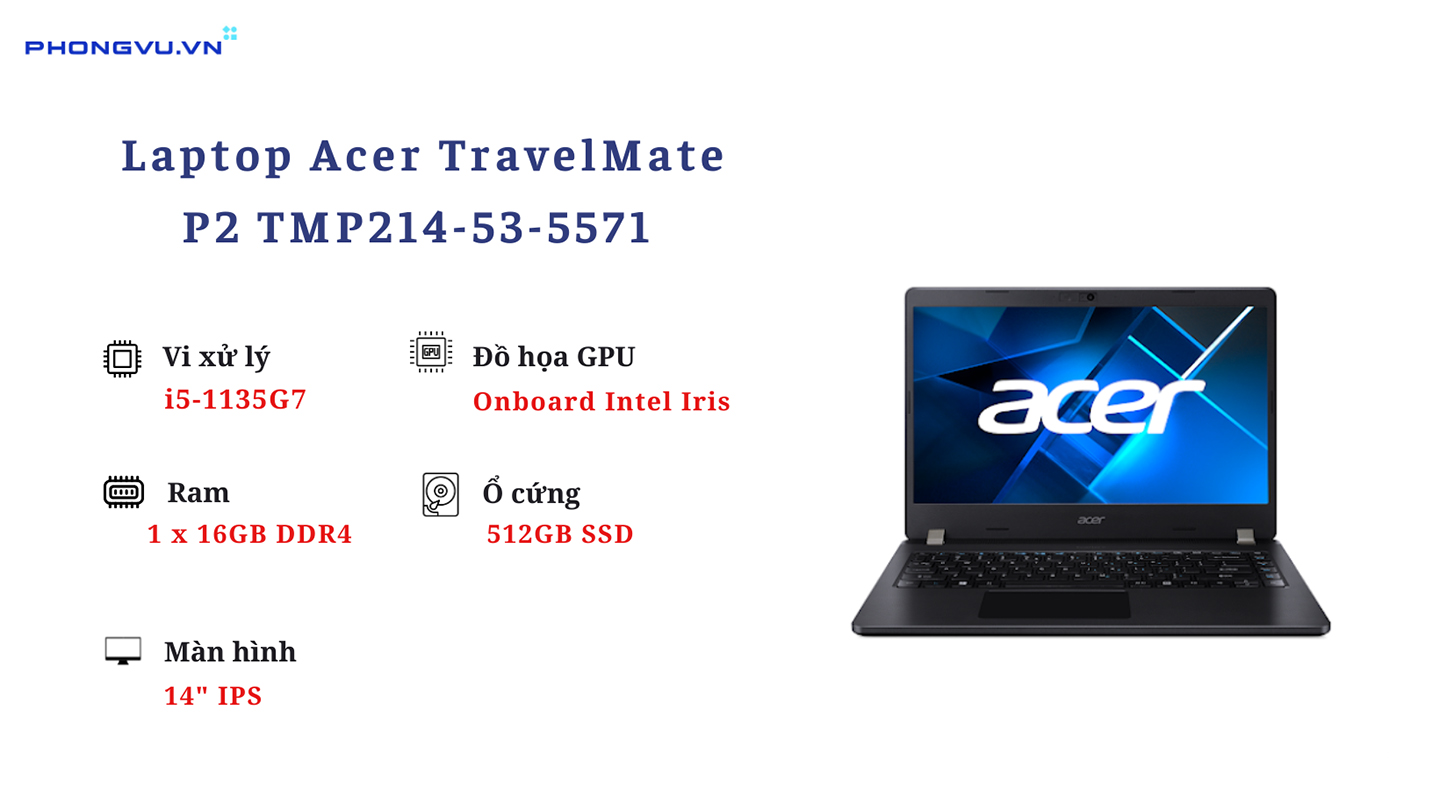 Laptop Acer TravelMate P2 TMP214-53-5571