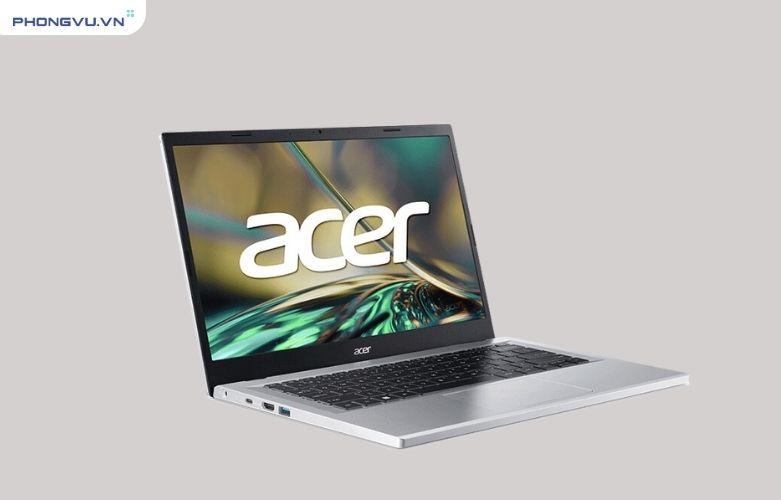 Thiết kế của laptop Acer Aspire 3 A314-23M A314-23M trẻ trung, mềm, mỏng, nhẹ