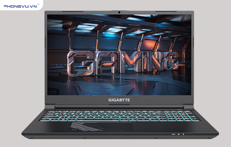 Màn hình Laptop Gigabyte G5 MF-F2VN333SH (i5-12450H) (Đen) hiển thị mượt mà, sắc nét