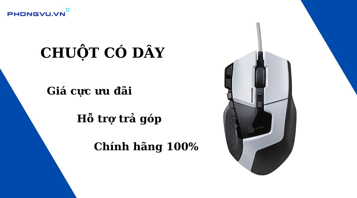 Chuột có dây Chính Hãng, Đa Dạng Mẫu Mã, Bao Đổi Trả - Phong Vũ