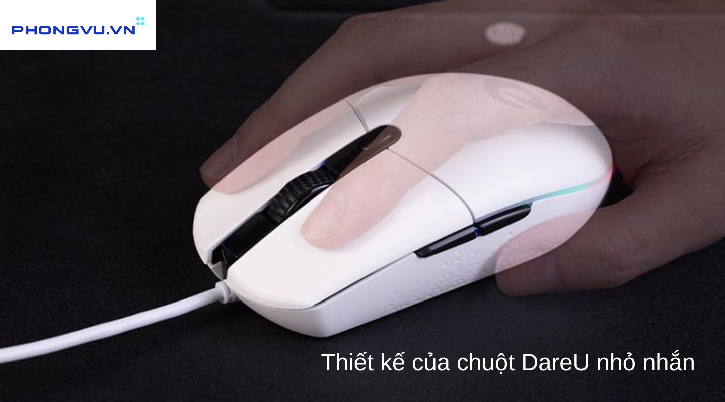 Thiết kế của chuột DareU nhỏ nhắn