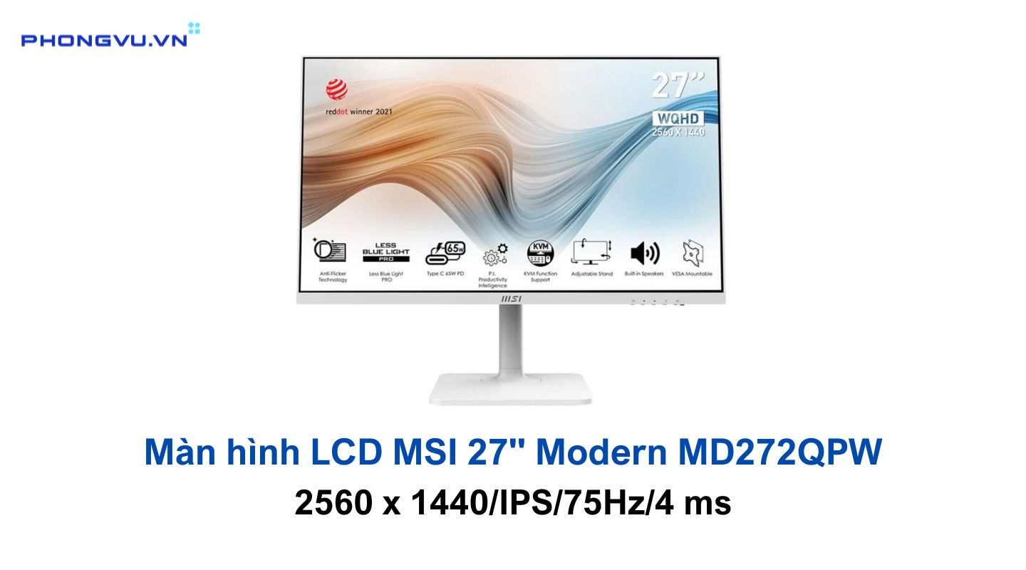Màn hình LCD MSI Modern MD272QPW