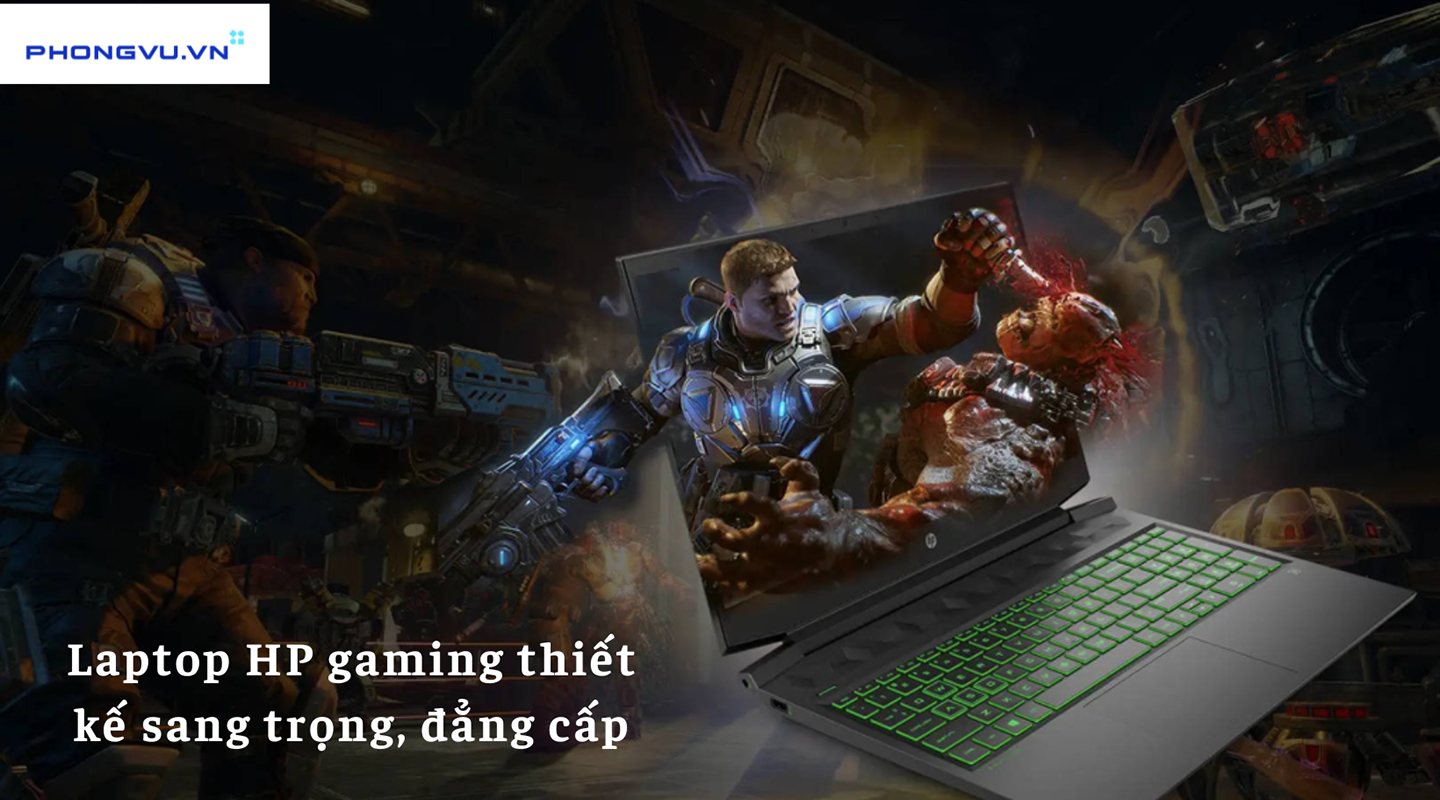 Laptop HP gaming thiết kế sang trọng, đẳng cấp