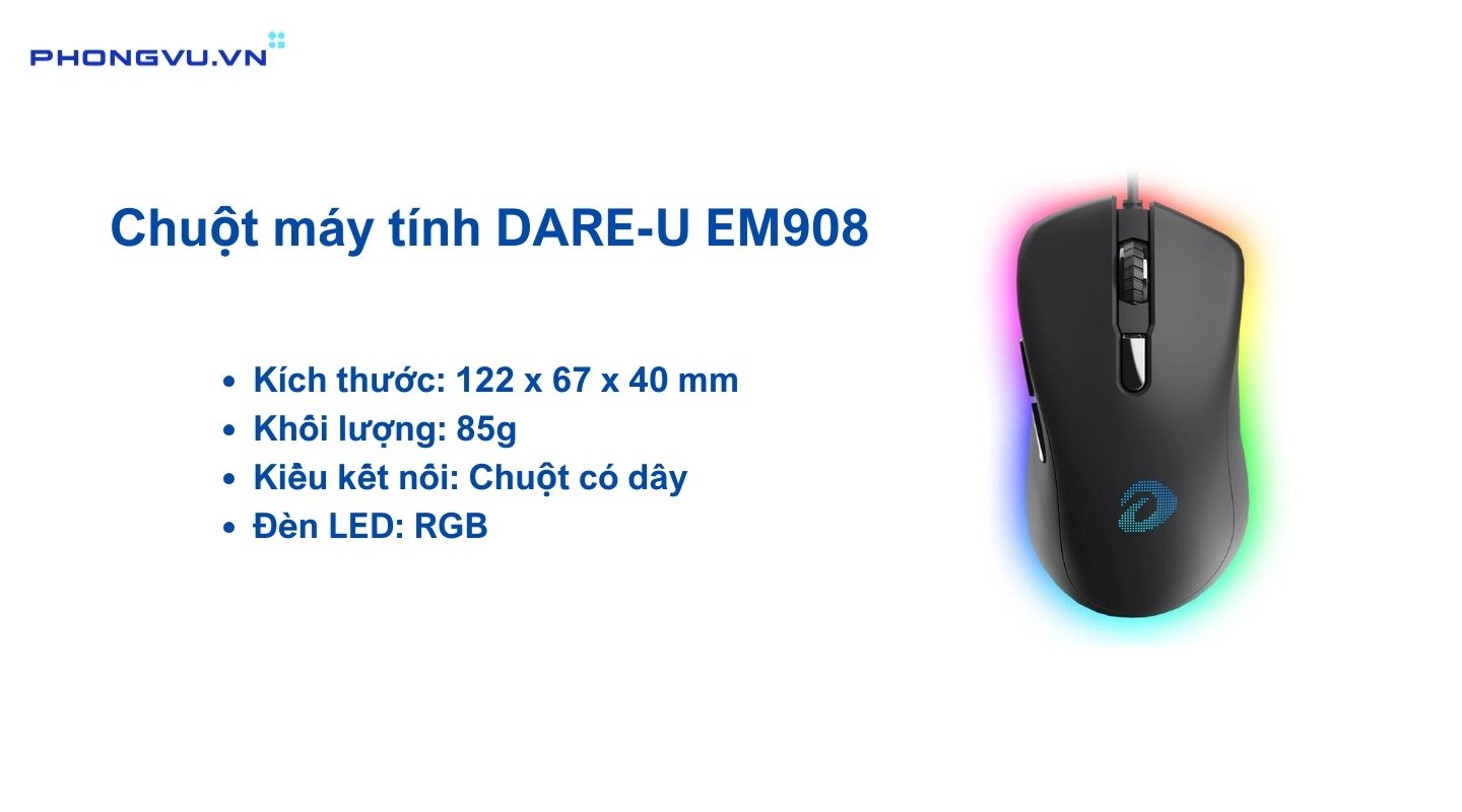 Chuột máy tính DARE-U EM908 