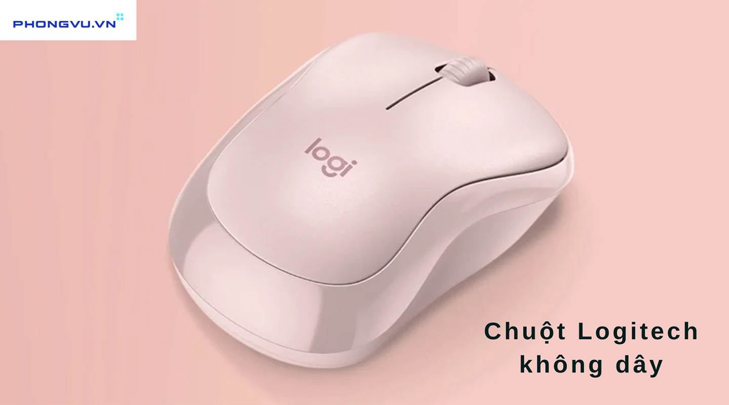 Chuột Logitech không dây thuận tiện khi sử dụng