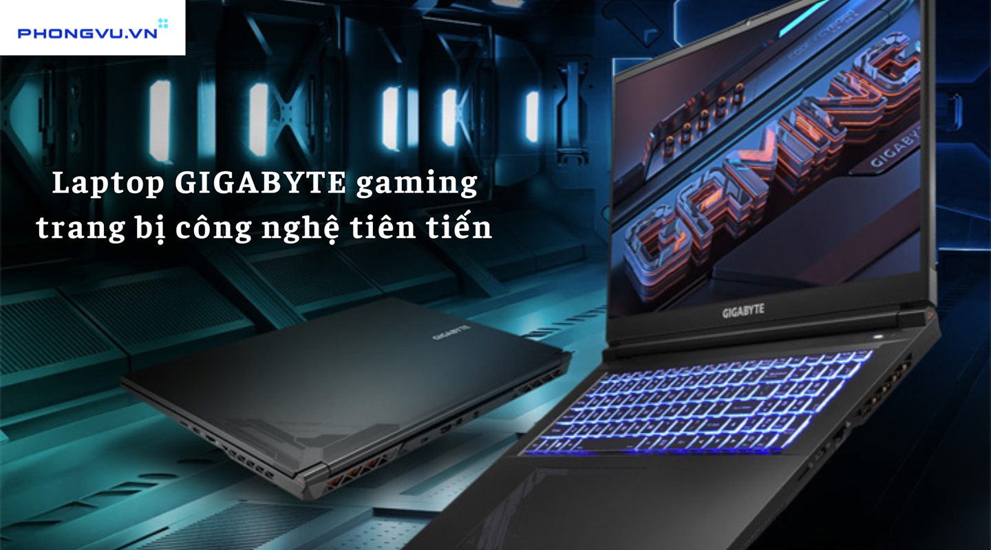 Laptop GIGABYTE gaming trang bị công nghệ tiên tiến