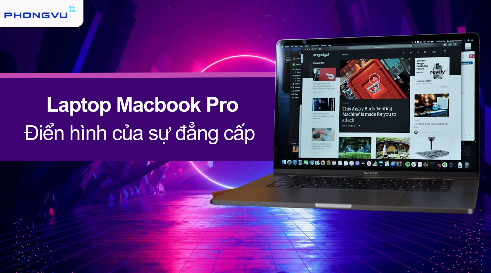 Laptop Macbook pro - gọn nhẹ, sang trọng