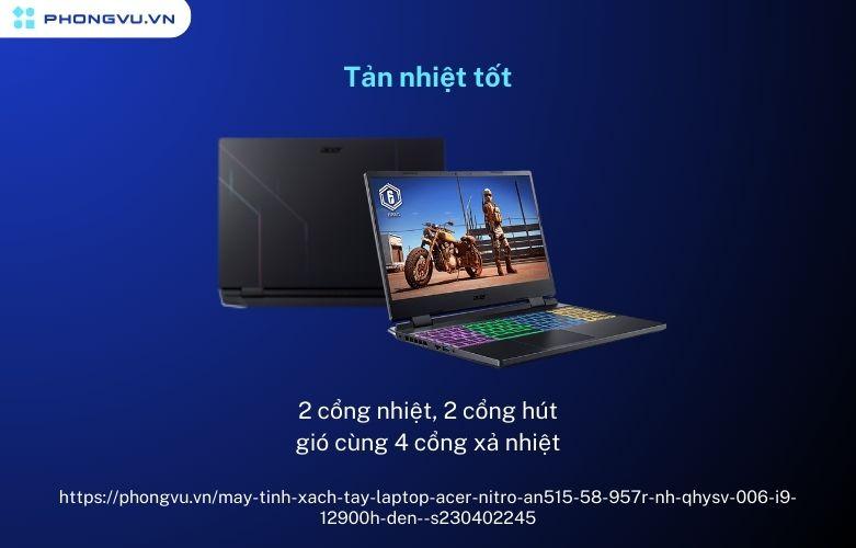 Trải nghiệm không gián đoạn nhờ hệ thống tản nhiệt tối ưu
