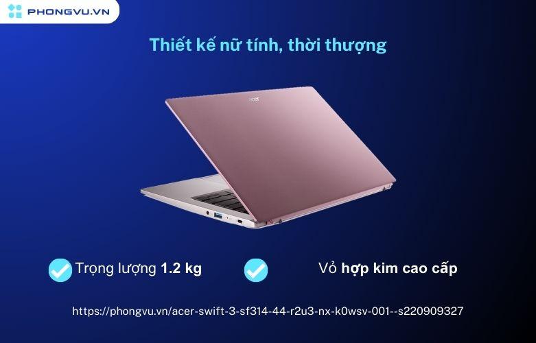 Thiết kế trendy siêu nổi bật với màu hồng nữ tính