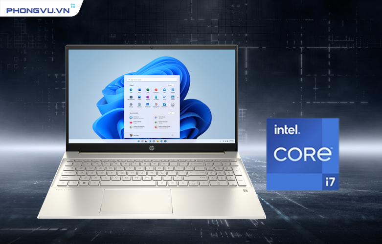 Cấu hình mạnh mẽ với CPU Intel Core i7-1355U  và chip đồ họa Onboard Intel Iris Xe Graphics