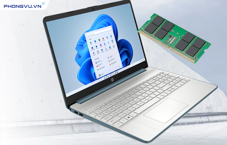 RAM 8GB được hỗ trợ nâng cấp cùng ổ lưu trữ 512GB SSD