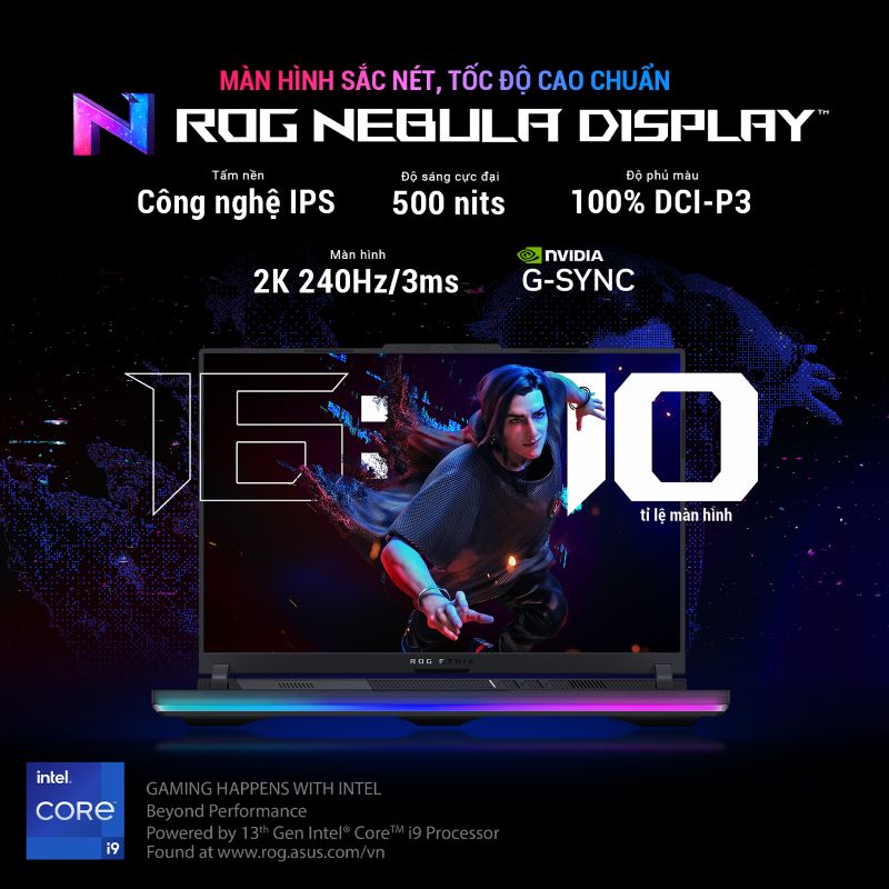 Màn hình chuẩn Esport chiến game đỉnh cao của Asus ROG Strix Scar 18