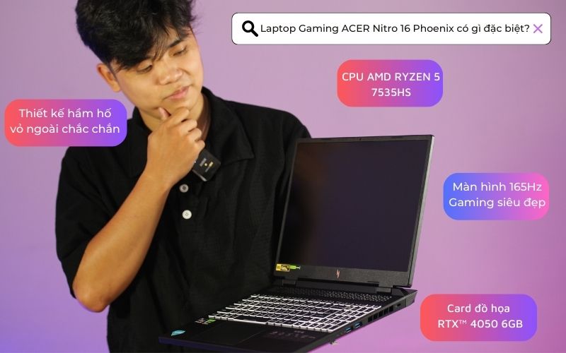  Laptop Gaming ACER NITRO 16 PHOENIX có gì đặc biệt?