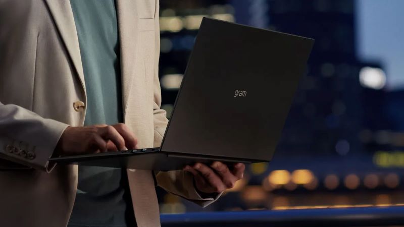 Laptop LG Gram 2023 với thiết kế lịch lãm, kích thước siêu nhẹ