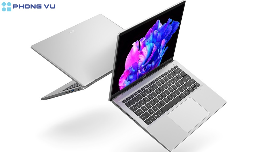 Acer Swift Go 14 AI sở hữu ngoại hình sang trọng, thiết kế mỏng nhẹ