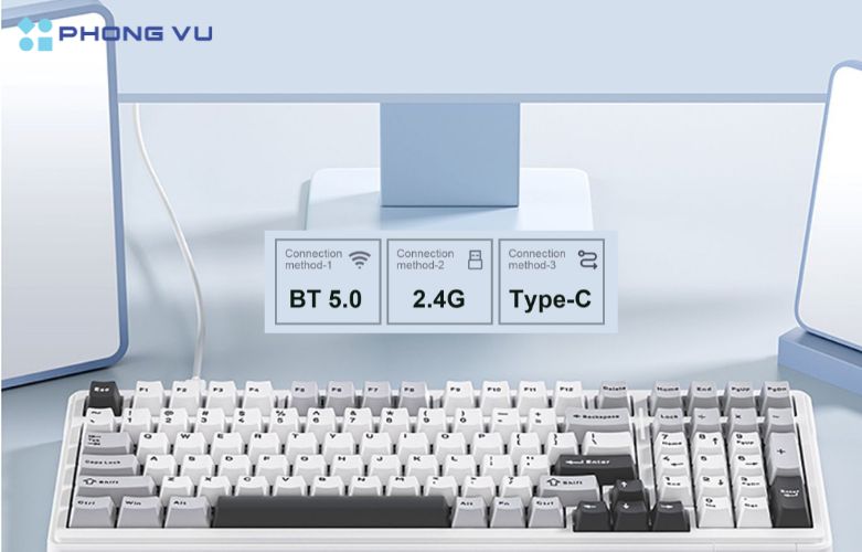 Dù bạn đang làm việc, chơi game hay di chuyển, Bàn phím cơ gaming không dây AULA F99 luôn sẵn sàng đáp ứng nhu cầu của bạn một cách hoàn hảo