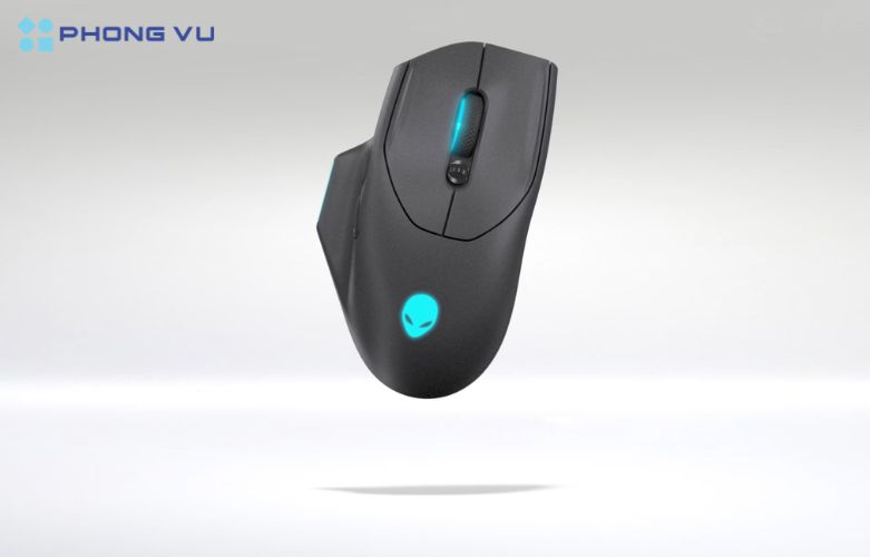 Thiết kế Chuột gaming không dây Dell Alienware AW620M cho trải nghiệm chuyển động dễ dàng và trực quan với thiết kế trọng lượng cân bằng