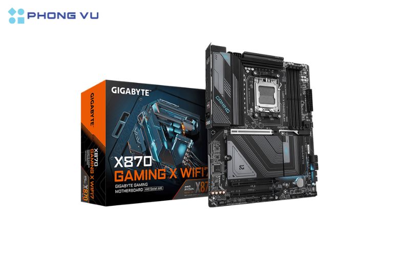 Nhờ có kích thước ATX, Mainboard Gigabyte X870 GAMING X WIFI7 giúp người dùng có thêm không gian để lắp đặt các thành phần khác như card đồ họa, bộ lưu trữ, và các giải pháp tản nhiệt cao cấp