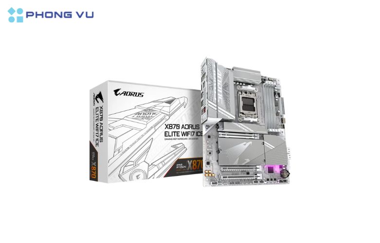Nhờ hệ thống tản nhiệt hoàn hảo, bo mạch chủ Gigabyte X870 A ELITE WF7 ICE không chỉ đảm bảo độ bền mà còn giúp duy trì hiệu suất cao trong suốt quá trình sử dụng