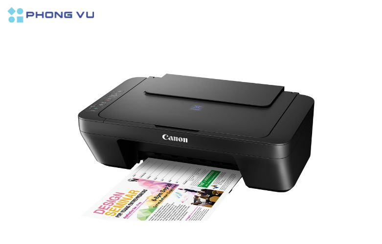Máy in phun màu đa năng Canon E410 sở hữu khả năng kết nối USB 2.0 và tính tương thích rộng rãi