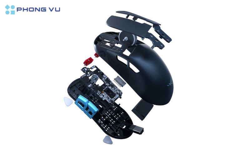 Sự đa dạng trong kết nối cũng giúp chuột Asus ROG Harpe Ace Aim Lab Black trở thành một lựa chọn lý tưởng cho người dùng thường xuyên di chuyển hoặc làm việc trong nhiều môi trường khác nhau