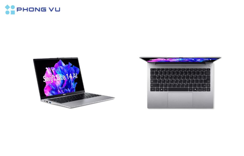 Laptop ACER Swift Lite 14 AI SFL14-51M-78XZ còn có khả năng hiển thị màu sắc với dải màu NTSC 45% phù hợp cho các nhu cầu giải trí thông thường, giúp các bộ phim, video trở nên sống động và sắc nét hơn