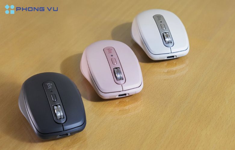 MX Anywhere 3S sở hữu thiết kế nhỏ gọn với kích thước chỉ 100,5 x 65 x 34,4 mm và trọng lượng 99g