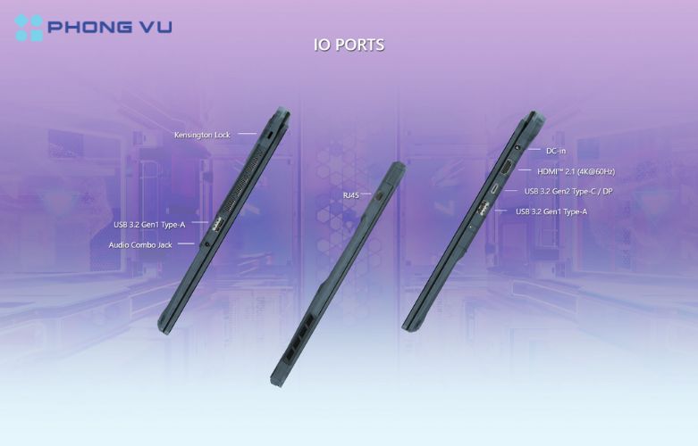 Đa dạng cổng kết nối khiến Laptop MSI Cyborg 14 A13UDX-099VN đáp ứng tốt với các thiết bị ngoại vi, mang lại sự tiện lợi trong kết nối cho người dùng