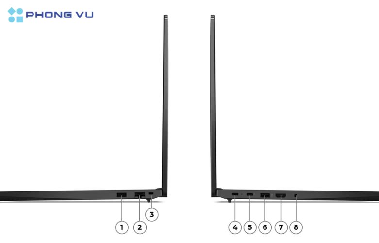 Đa dạng trong việc kết nối khiến Laptop Lenovo ThinkPad E16 Gen 2 trở nên linh hoạt hơn