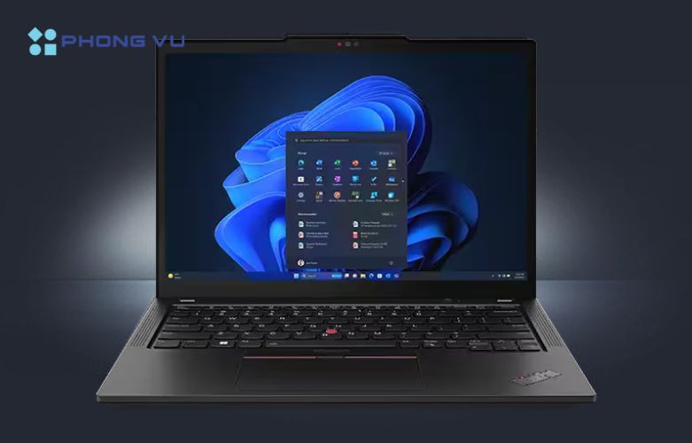 Việc tích hợp đồ họa vào CPU còn giúp giảm thiểu không gian và trọng lượng và cả giá thành của Laptop Lenovo ThinkPad X13 Gen 5 - 21LU004SVN