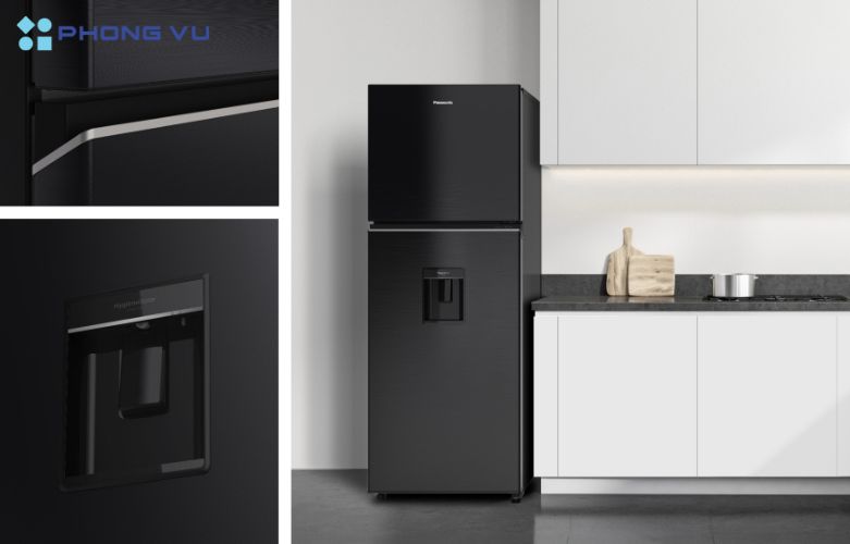 Với thiết kế tối giản nhưng không kém phần tinh tế, Tủ lạnh Panasonic Inverter 366 lít NR-TL381GVKV hướng đến những bà nội trợ và gia đình hiện đại, yêu thích sự sang trọng