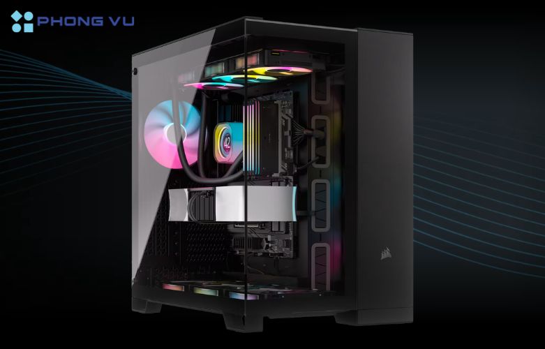 Khả năng tản nhiệt vượt trội của Corsair 6500X giúp hệ thống của bạn luôn hoạt động mát mẻ và ổn định, mang lại trải nghiệm sử dụng tốt nhất cho mọi nhu cầu