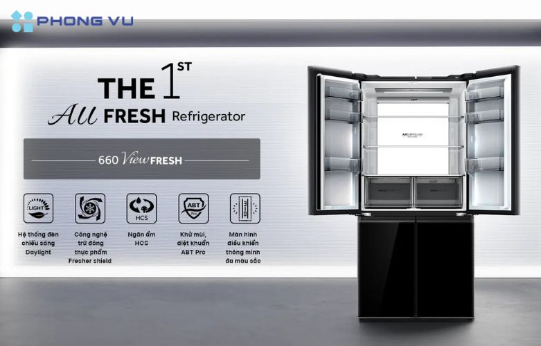 Nhờ việc lan tỏa không khí lạnh đều trên Tủ lạnh Aqua Inverter 660 lít Multi Door AQR-M727XA(GB)U1, bạn không chỉ tiết kiệm thời gian bảo quản mà còn giữ cho thực phẩm luôn trong tình trạng tốt nhất