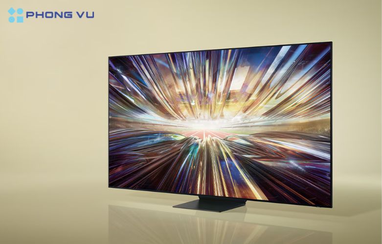Màn hình Smart Tivi Samsung Neo QLED 8K 65 Inch 65QN800D ấn tượng với kích thước lớn, mang lại trải nghiệm xem phim, chơi game siêu chân thật