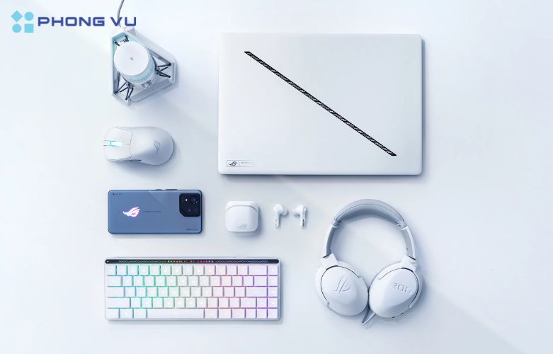 Nhờ vào khả năng kết nối đa dạng hóa, Laptop Asus Gaming ROG Zephyrus G16 có thể tương thích với các thiết bị ngoại vi như bàn phím, chuột, USB một cách nhanh chóng