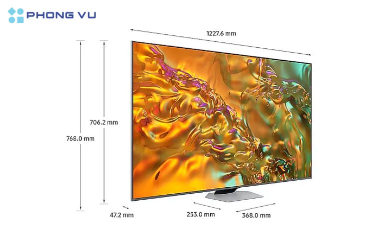 Tivi thông minh Samsung QLED 4K 55 Inch QA55Q80DA là chiếc tivi không chỉ đáp ứng nhu cầu giải trí mà còn trở thành điểm nhấn phong cách trong không gian sống của bạn