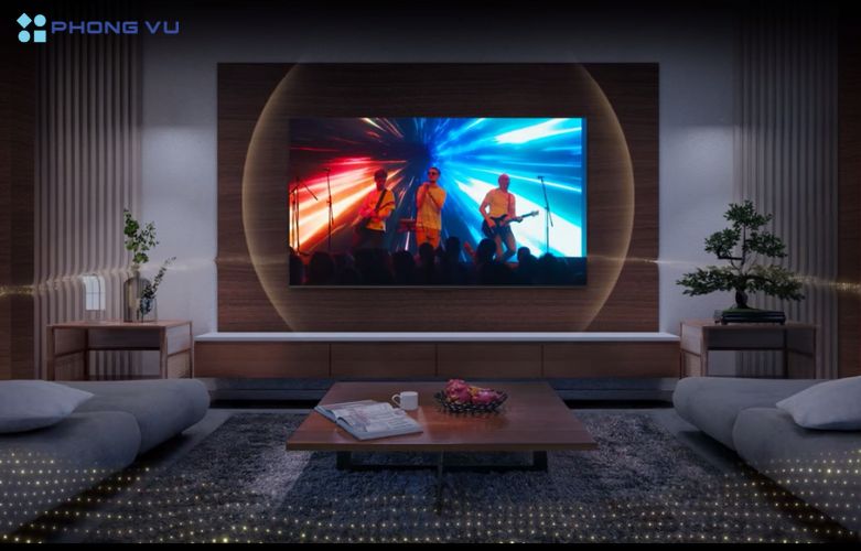 Google Tivi TCL 4K 43 inch 43P79B được trang bị hệ thống loa tích hợp với tổng công suất 30W