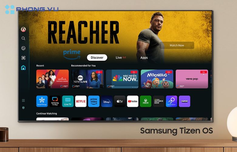 Các tính năng độc đáo như Multi-View trên Smart Tivi QLED Samsung 4K 55 Inch cho hiển thị đồng thời hai nội dung, giúp tối ưu hóa trải nghiệm đa nhiệm