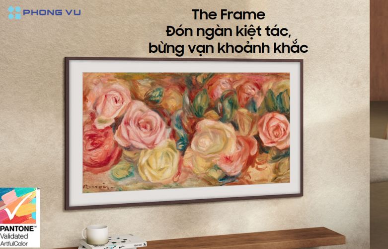Tivi Samsung QLED 4K 65 inch 65LS03DA biến hóa thành phòng trưng bày nghệ thuật đẳng cấp trong mọi không gian