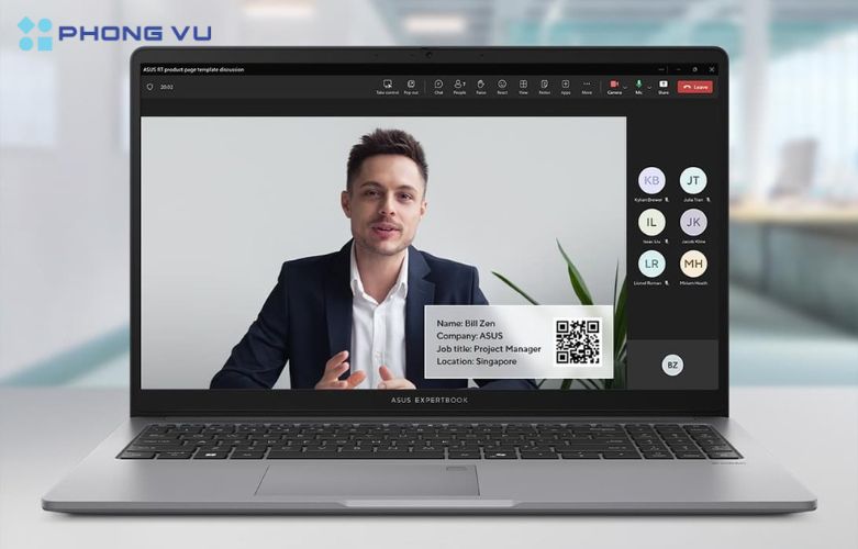 Màn hình lớn cho khả năng hiển thị tốt hơn trên Laptop ASUS ExpertBook P1 P1503CVA, tạo ra trải nghiệm sử dụng mượt mà cho người dùng