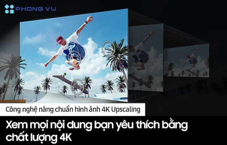 Nhờ Quantum Processor Lite 4K, Smart Tivi QA75Q60DA trở thành một lựa chọn lý tưởng để tận hưởng chất lượng hình ảnh đỉnh cao trong mọi điều kiện hiển thị