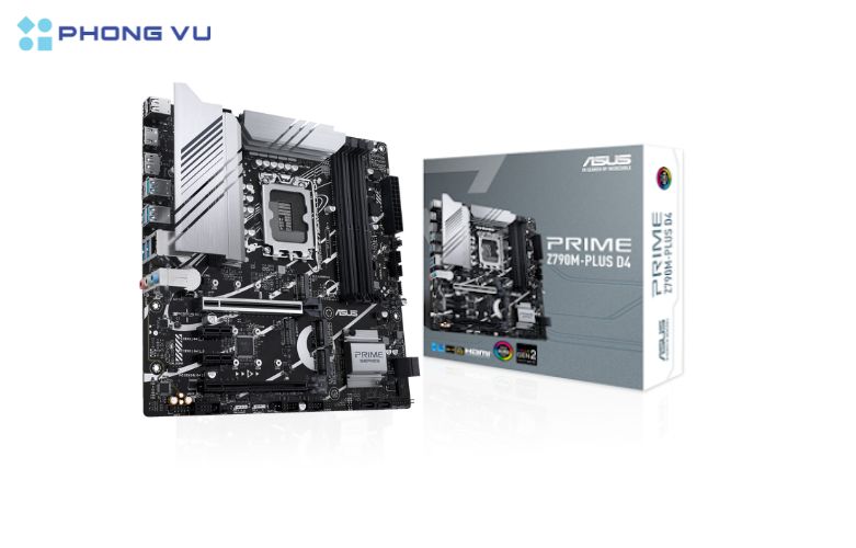 Mainboard ASUS PRIME Z790M-PLUS D4-CSM được thiết kế chuyên nghiệp với đa dạng cổng kết nối