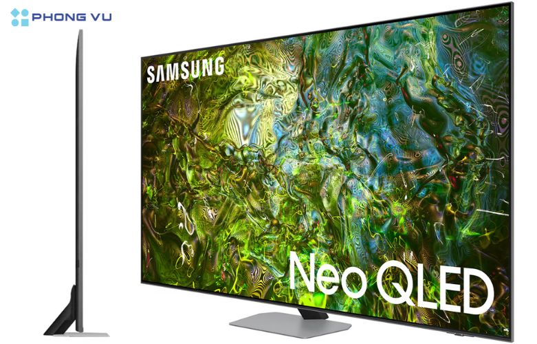 Smart Tivi Samsung Neo QLED 4K 55 Inch QA55QN90DA mang một thiết kế thanh mảnh, tràn viền theo phong cách NeoSlim