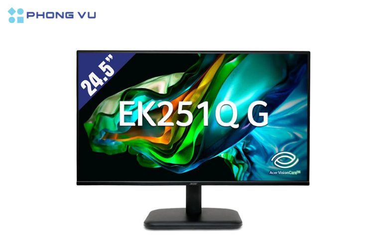 Màn hình ACER EK251Q G 24.5 inch sở hữu nhiều công nghệ bảo vệ mắt hiệu quả, mang lại nhiều lợi ích sức khỏe cho người dùng khi sử dụng màn hình trong thời gian dài