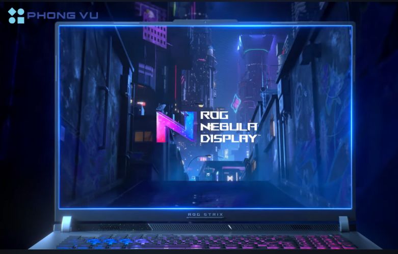 Trải nghiệm hình ảnh được hiển thị rõ nét, trải nghiệm các tựa game tốc độ cực đã trên Laptop ASUS ROG Strix G18 G814JU-N6143W