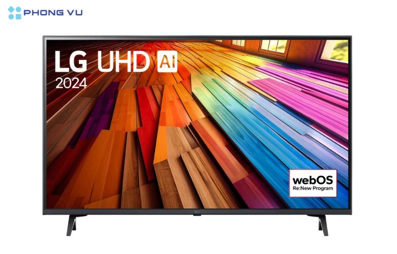 Thiết kế tối giản và sang trọng của Smart Tivi LG 4K, phù hợp cho không gian sống