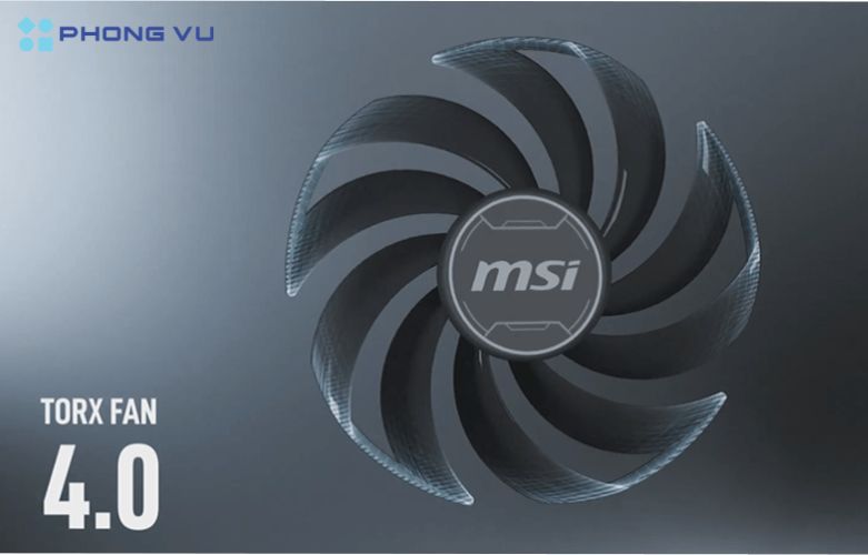 MSI cũng chú ý đến chi tiết với thiết kế tổng thể giúp luồng không khí lưu thông hiệu quả hơn, từ đó kéo dài tuổi thọ của Card màn hình RTX 4060 Ti VENTUS 2X BLACK 8GB OC