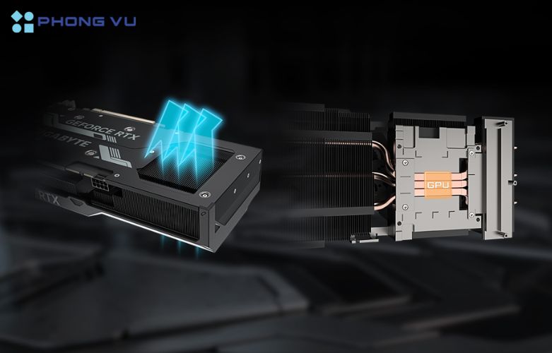 Hệ thống tản nhiệt này không chỉ đảm bảo nhiệt độ GPU luôn ở mức an toàn mà còn giữ hiệu suất hoạt động tối ưu trong các điều kiện tải nặng.