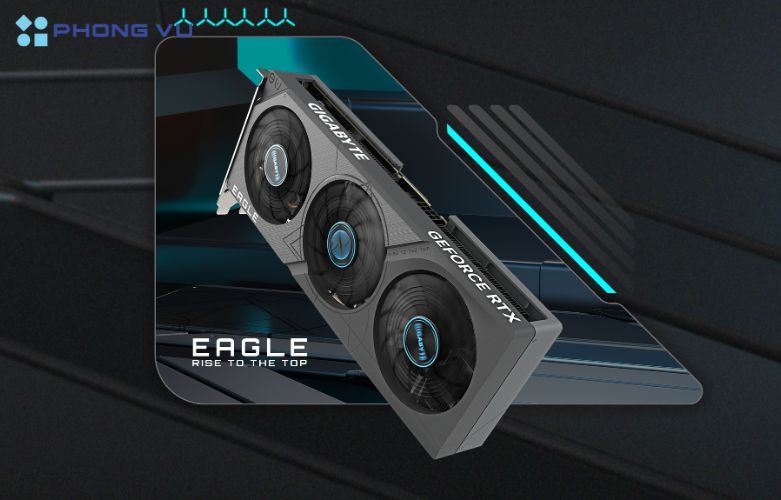 Card màn hình GIGABYTE GeForce RTX 4060 Ti EAGLE 8GB GDDR6 mạnh mẽ, thiết kế tối ưu, đáp ứng nhu cầu chơi game, đồ họa chuyên nghiệp