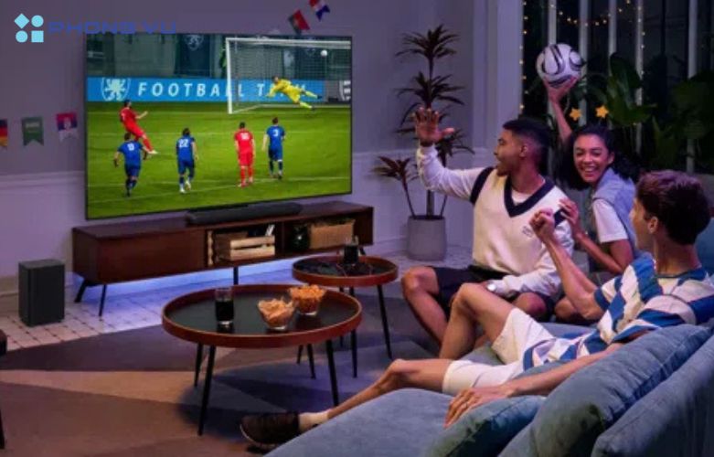Dù bạn đang ở trong phòng khách lớn hay không gian nhỏ, âm thanh trên Google Tivi TCL 4K 55 inch 55P79B Pro vẫn bao phủ toàn bộ căn phòng, nâng tầm trải nghiệm giải trí tại gia lên một tầm cao mới